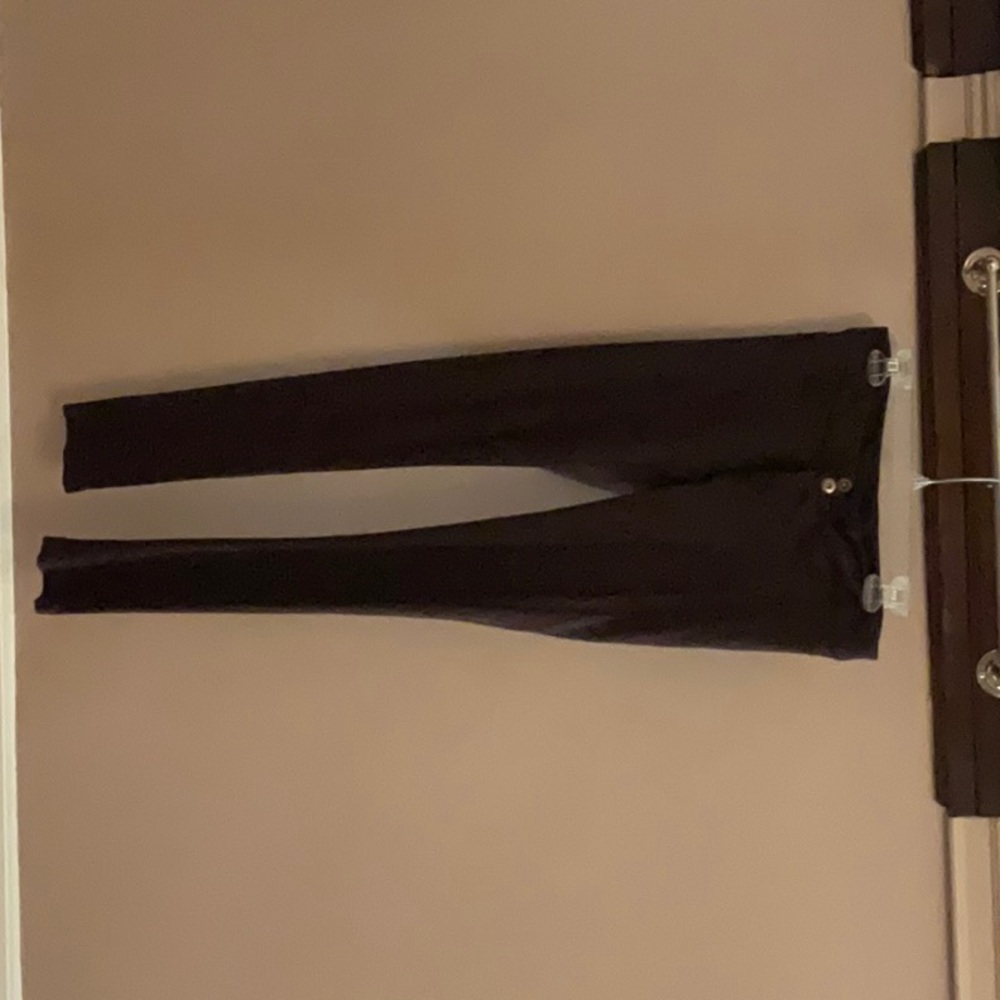 These express pants are brown and made of a soft brown material.